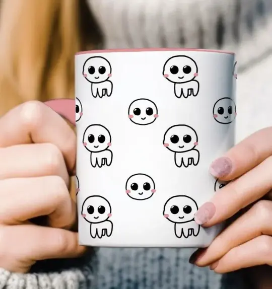Cute autism creature pink mug