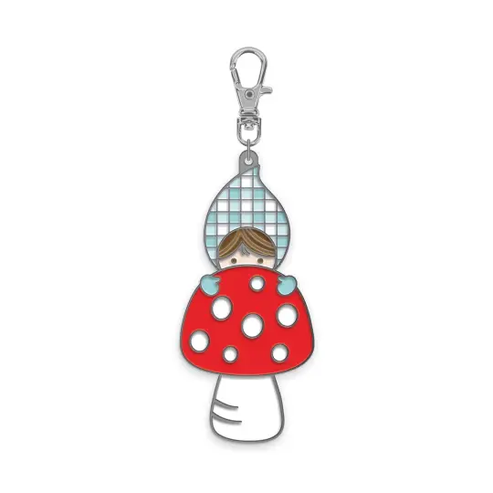 Whimsical Woodland Mushroom Zipper Charm