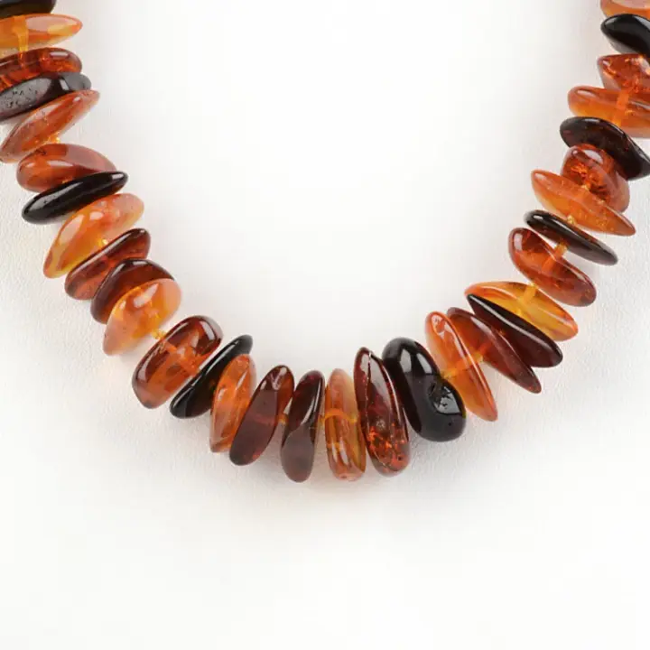 Russian Amber Pebbles Necklace