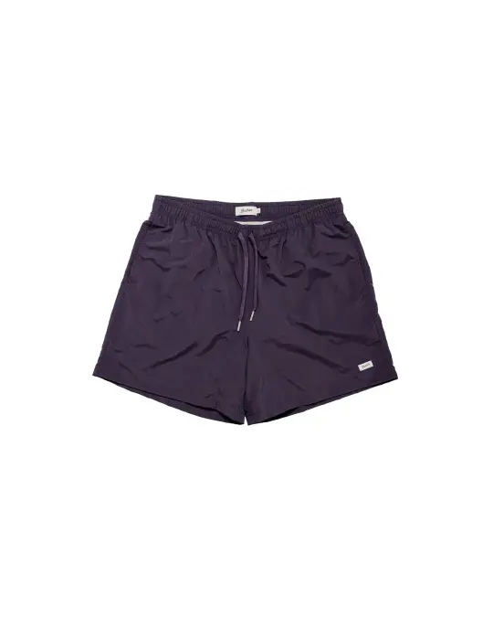 Bather Solid Plum Swim Trunk