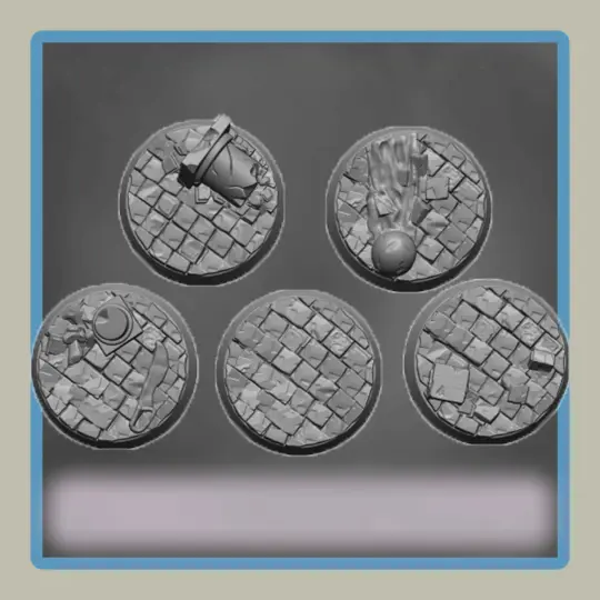 Cobblestone Bases 5 Pack