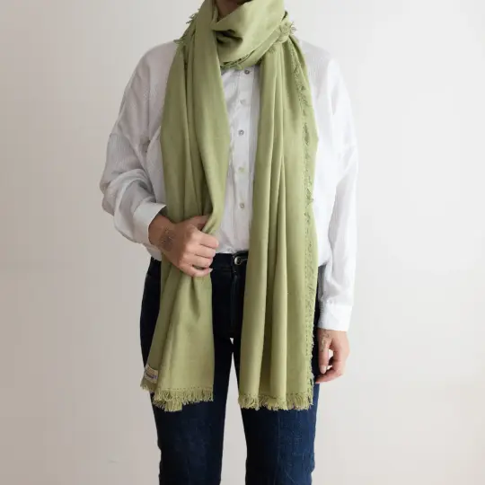 Silk Noil Wrap Scarf | Alfalfa