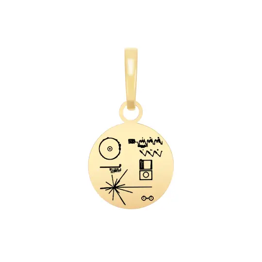 Golden Record Charm