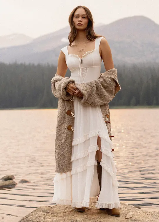 Elinda Dress in Cream