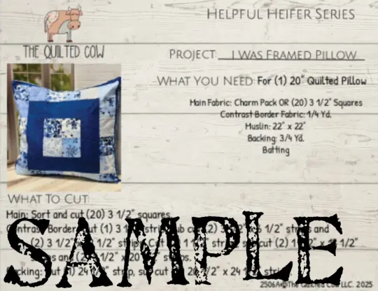 Helpful Heifer I Was Framed Pillow