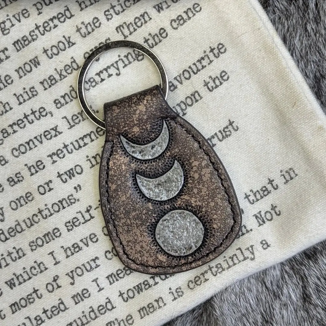 Key Fob | Tooled Moon Phases #1