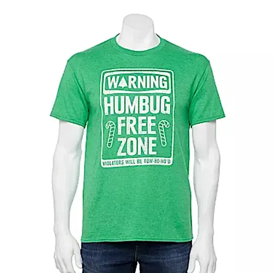 Humbug Free Zone Holiday Graphic Tee