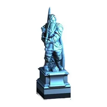 Town Watch Pack 28mm 3D printed medieval fantasy town terrain, 3D render, front view