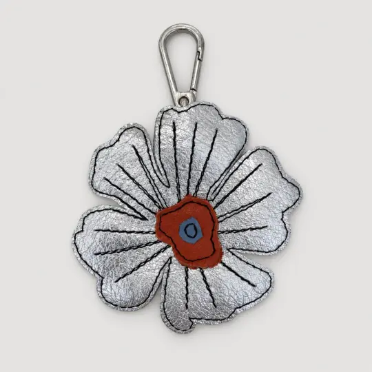 the leather poppy bag charm 16-of-70