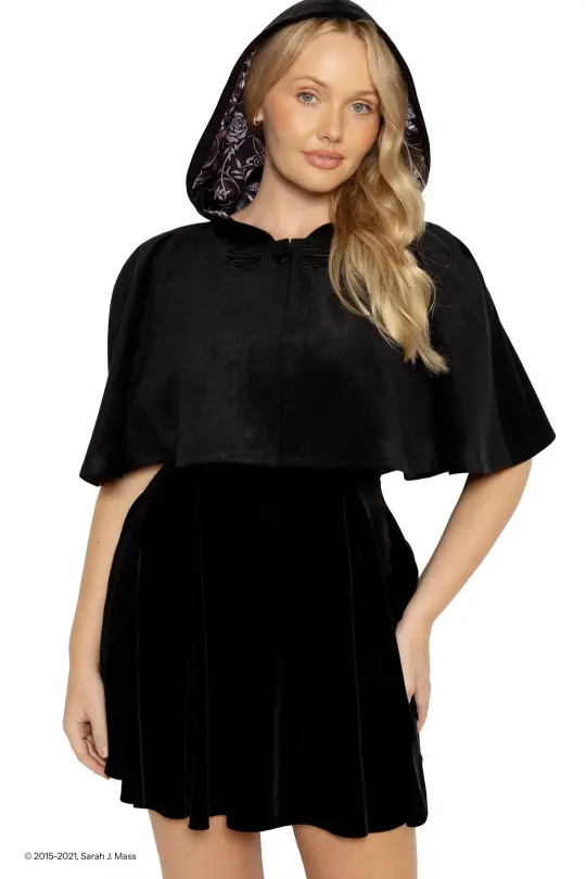 Shadowsinger Velvet Hooded Cape