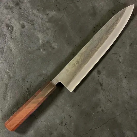 Tokushu Knife Rosewood Series White #2 Kurouchi 240mm Japanese Gyuto Knife
