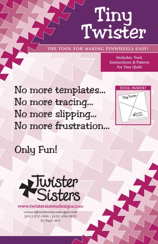 Tiny Twister Pinwheel Template