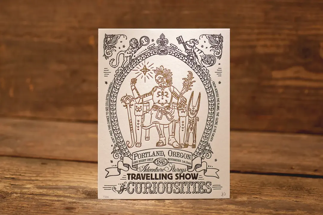 Ancient Treasure - Limited Edition Letterpress Print (8.5 x 11")