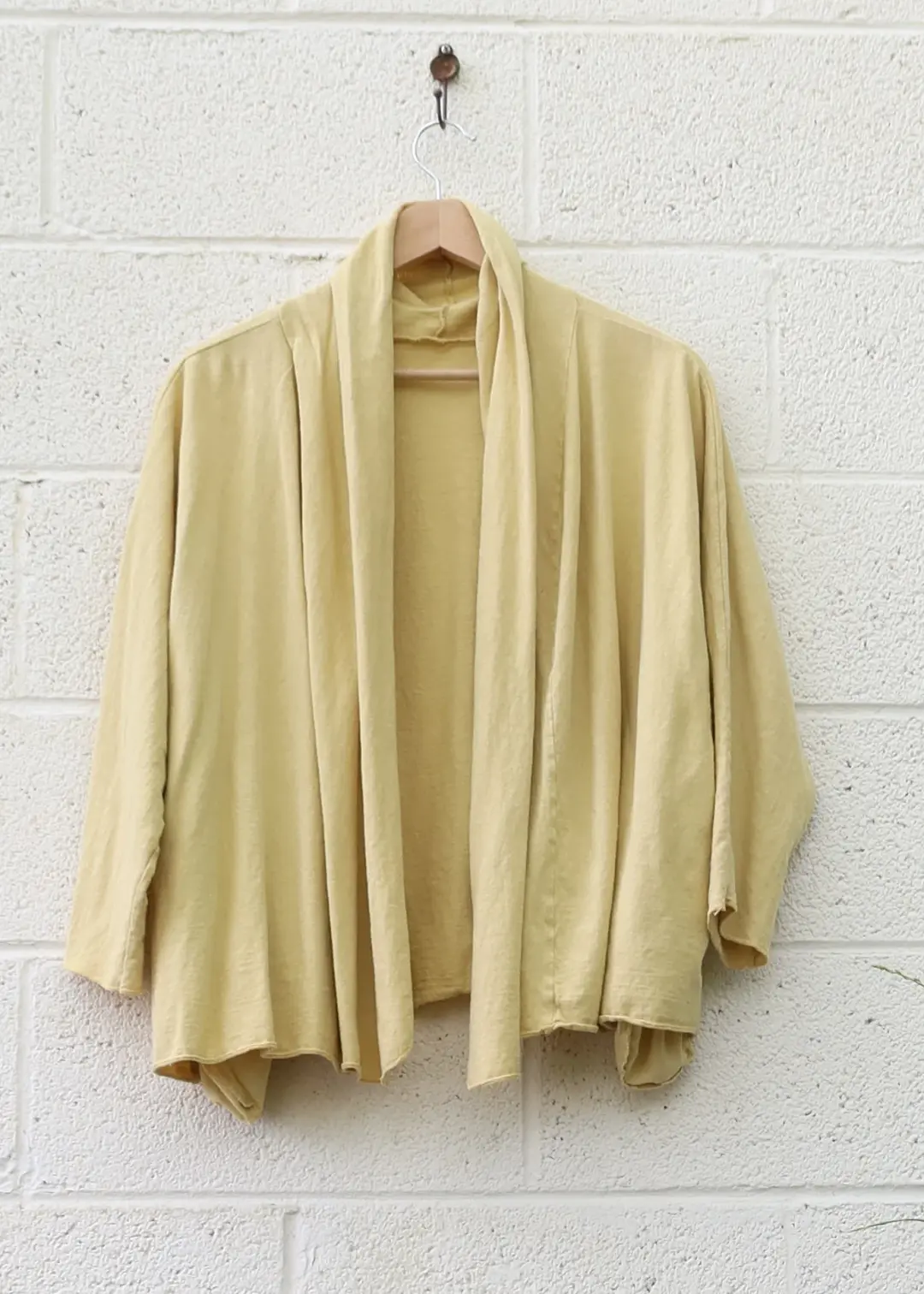 SAMPLE SALE - Poppy Cardigan / 2XS-S / Pomegranate / Light Hemp / (86)