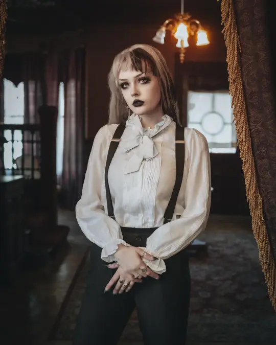 Bateman Button Down Shirt ft. Removable Bow
