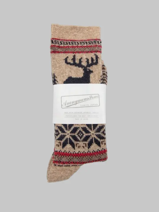 Anonymous Ism Wool Deer Snow JQ Crew Beige