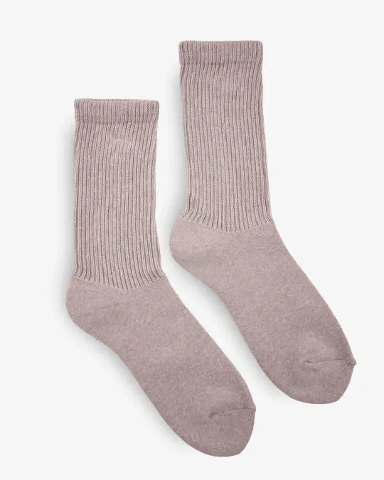 Decka Showatabé Organic Pile Socks - Purple