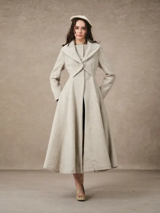 Gemma 17 | 100% wool victorian coat