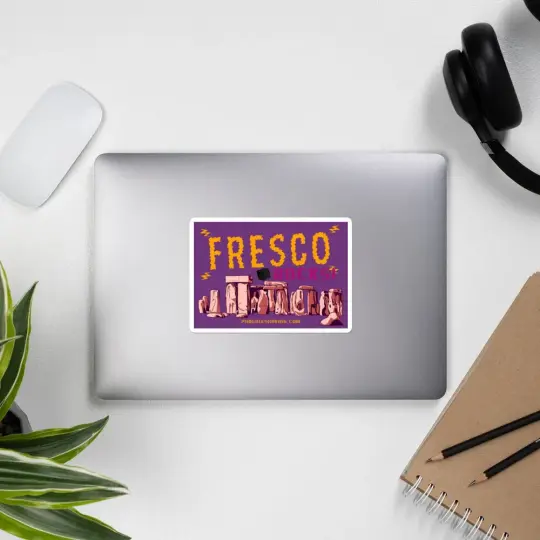 Fresco Rocks! Bubble-Free Stickers | Available in 3 Sizes!