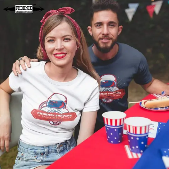 Phoenix Shaving Red, White & Blue Short-Sleeve Unisex T-Shirt