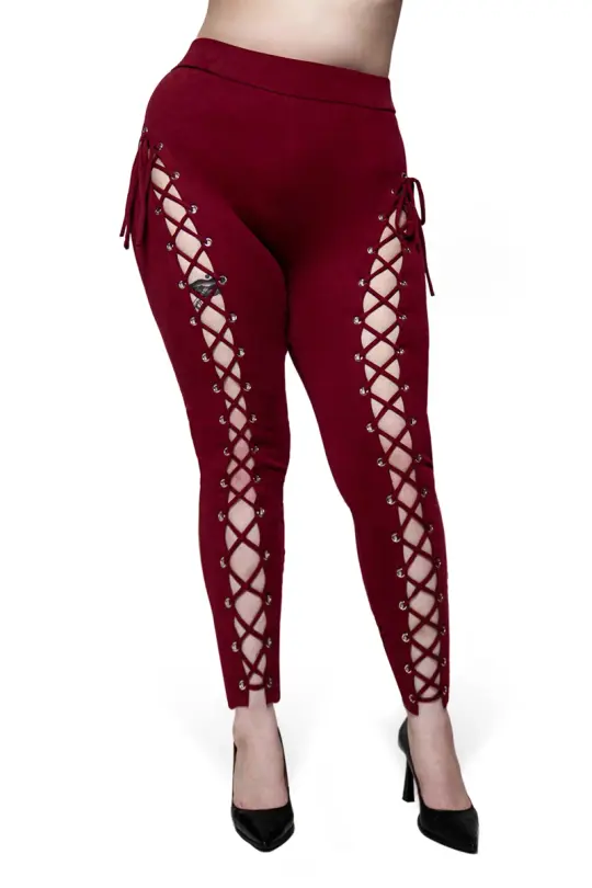 Oxblood Alice Leggings