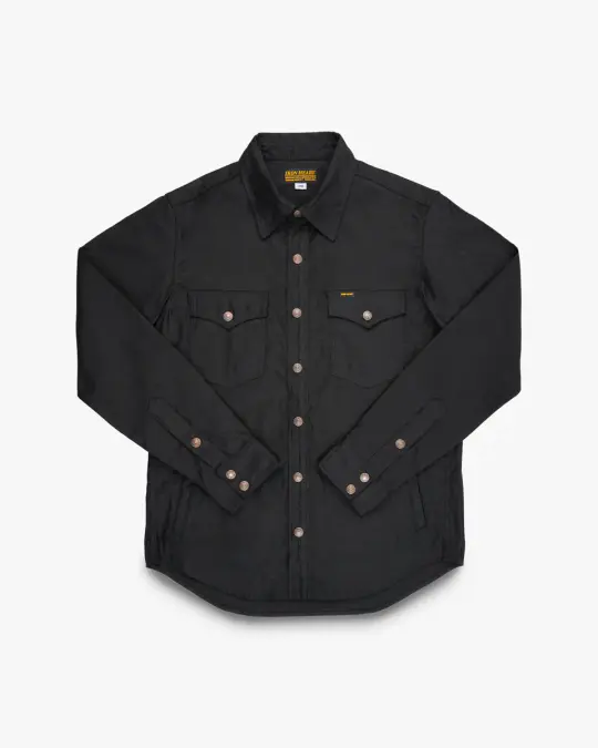 8oz Military Whipcord CPO Shirt - Black
