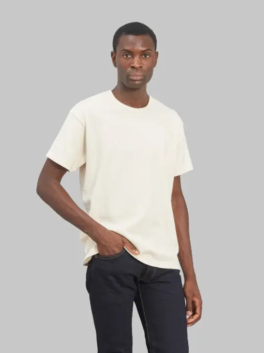 The Rite Stuff Heavyweight 9oz Loopwheel Tee Ecru