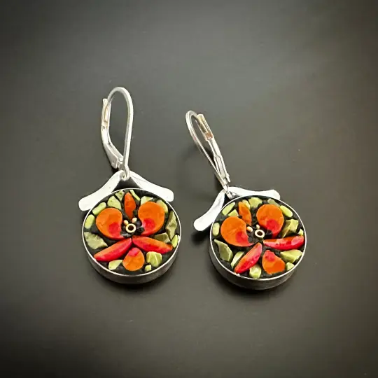 Tropical Orchid Earrings