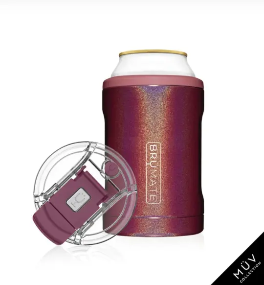 HOPSULATOR DUO MÜV 2-IN-1 | GLITTER MERLOT (12OZ CANS/TUMBLER)