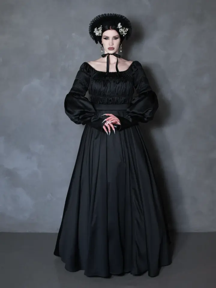 PRE-ORDER - NOSFERATU Cemetery Dress in Black