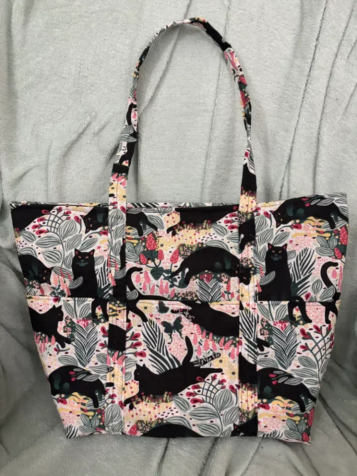 Black Cat Tote Purse