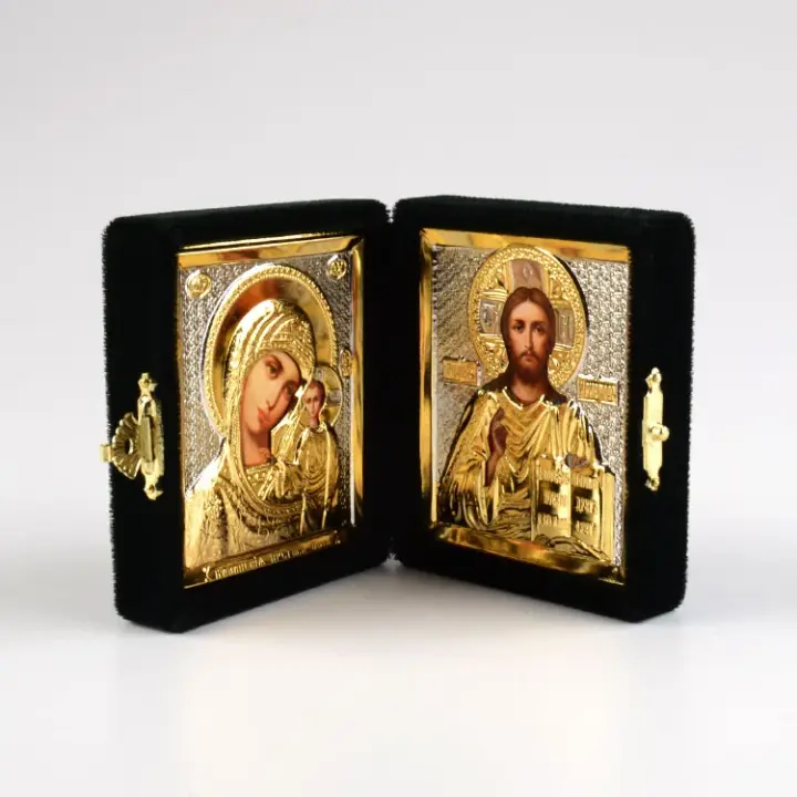 Our Savior and Virgin of Kazan Diptych