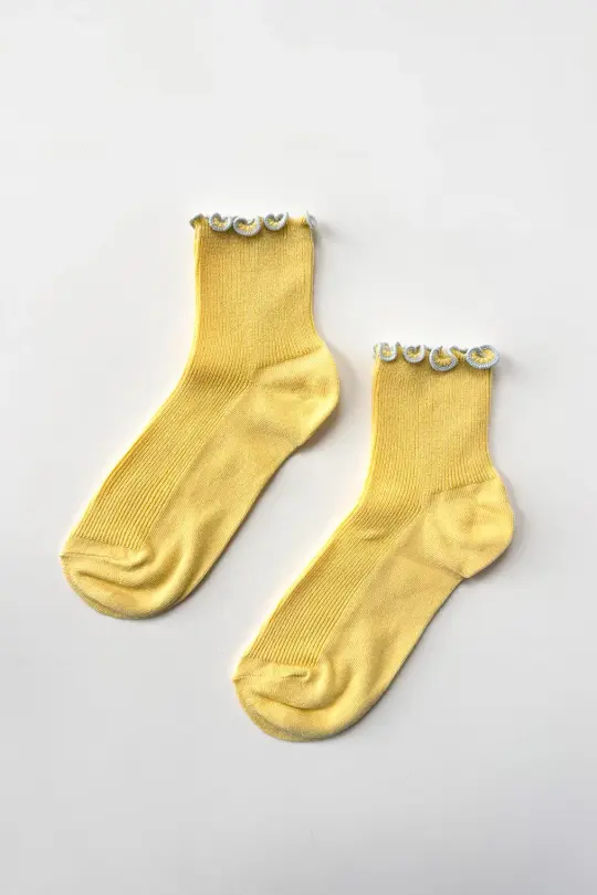 Petite Ruffle Modal Sock