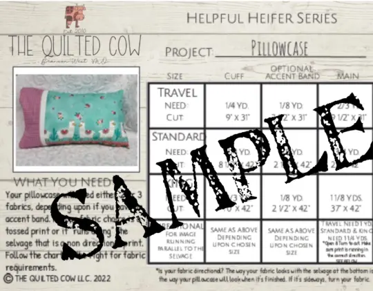 Helpful Heifer King Pillowcase