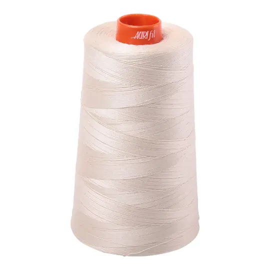 Mako Cotton Embroidery Thread 50wt 6452yds Light Beige