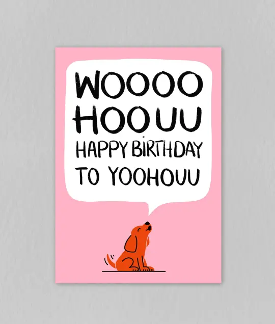Birthday Card "Wooohou"