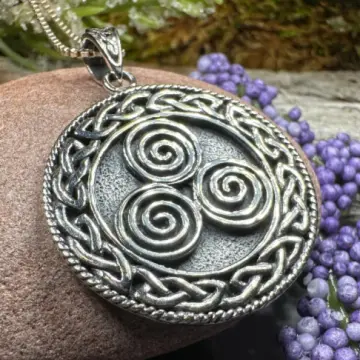 Adalgard Celtic Spiral Necklace with Occult Symbolism