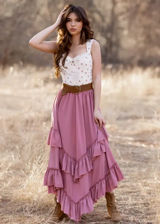 Theresa Skirt in Mauve