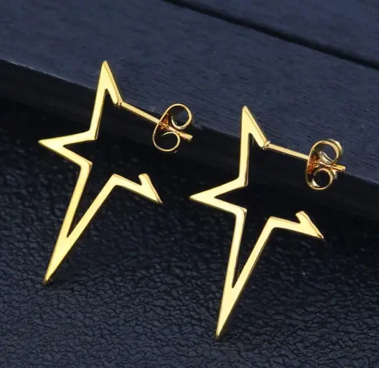Lightning Bolt and Star Earrings