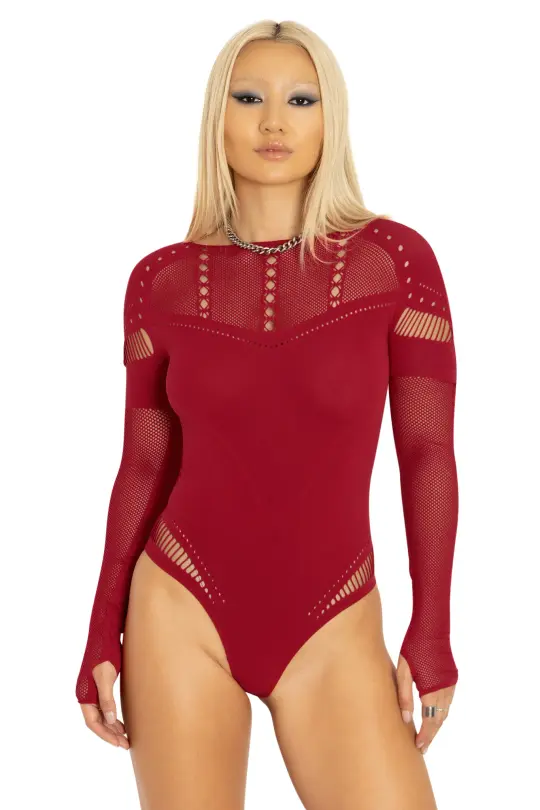 Villain Red Bodysuit
