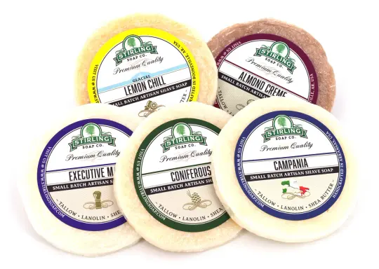Shave Soap Samples (Pack of 5)