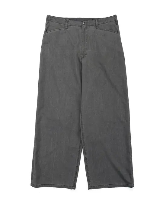marka Work Pants Wool Gabardine Pigment Print Charcoal Gray