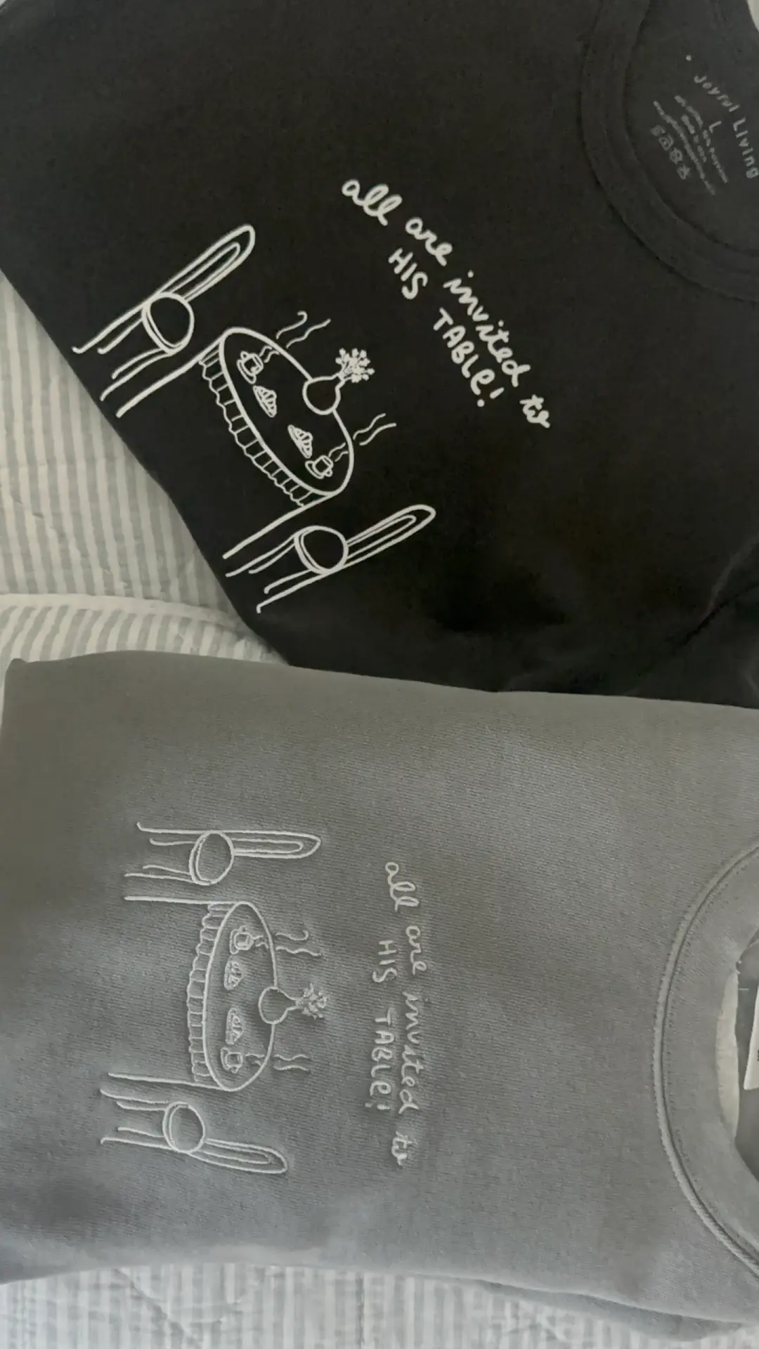"all are invited" crewneck