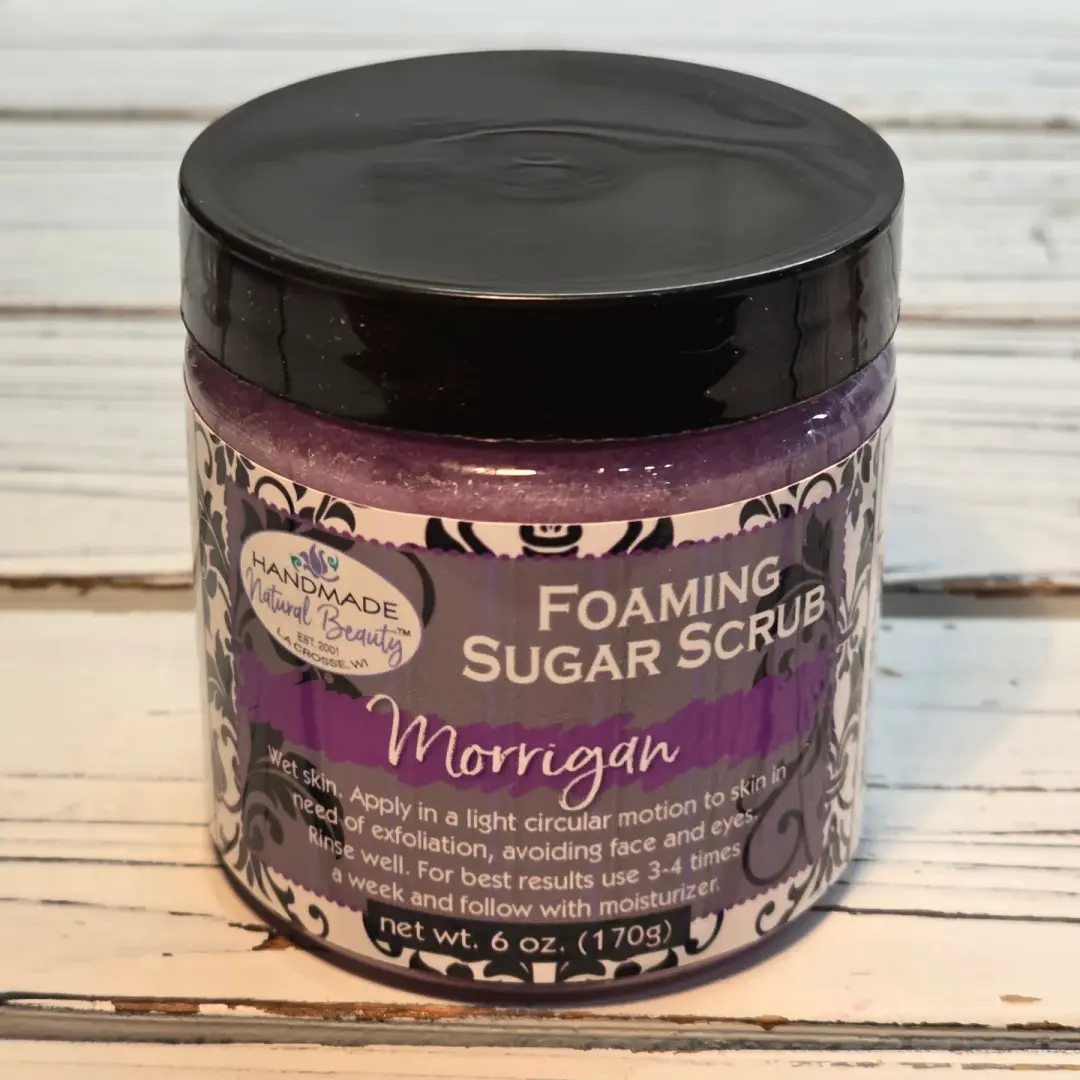 Handmade Natural Beauty: Foaming Sugar Scrub "Morrigan" *CAPPED PRE-ORDER*