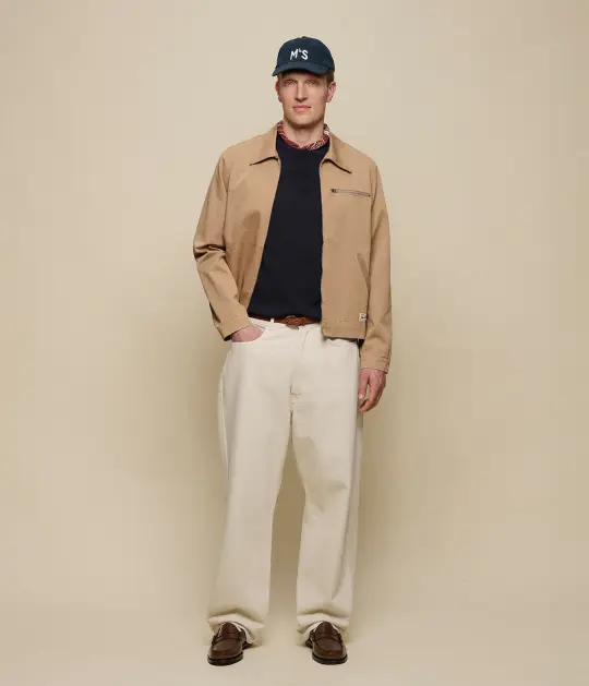 Zipped Twill Jacket