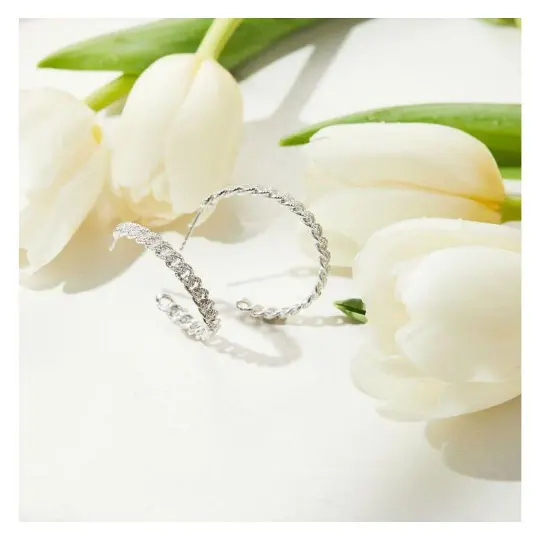Mini Link Hoop Earrings