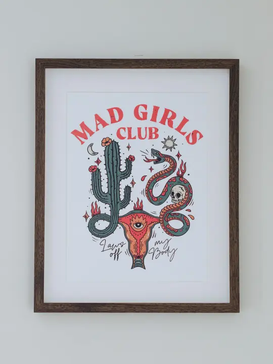 Mad Girls Club Wall Print