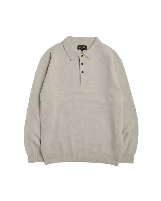 Beams Plus Knit Polo 9G Beige