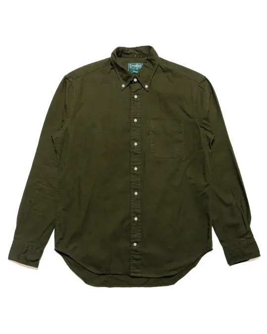 Gitman Vintage Bros. Long Sleeve Olive Overdye Oxford