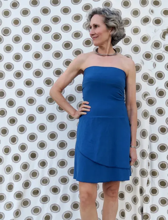Love Me 2 Times Sarong Simplicity Short Dress